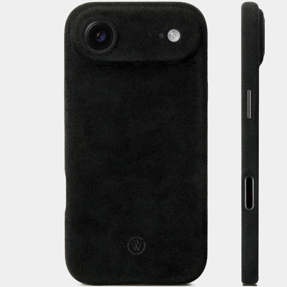 iPhone 17 Air Hülle Alcantara – HUGO - Handgefertigt mit Magsafe kompatibel