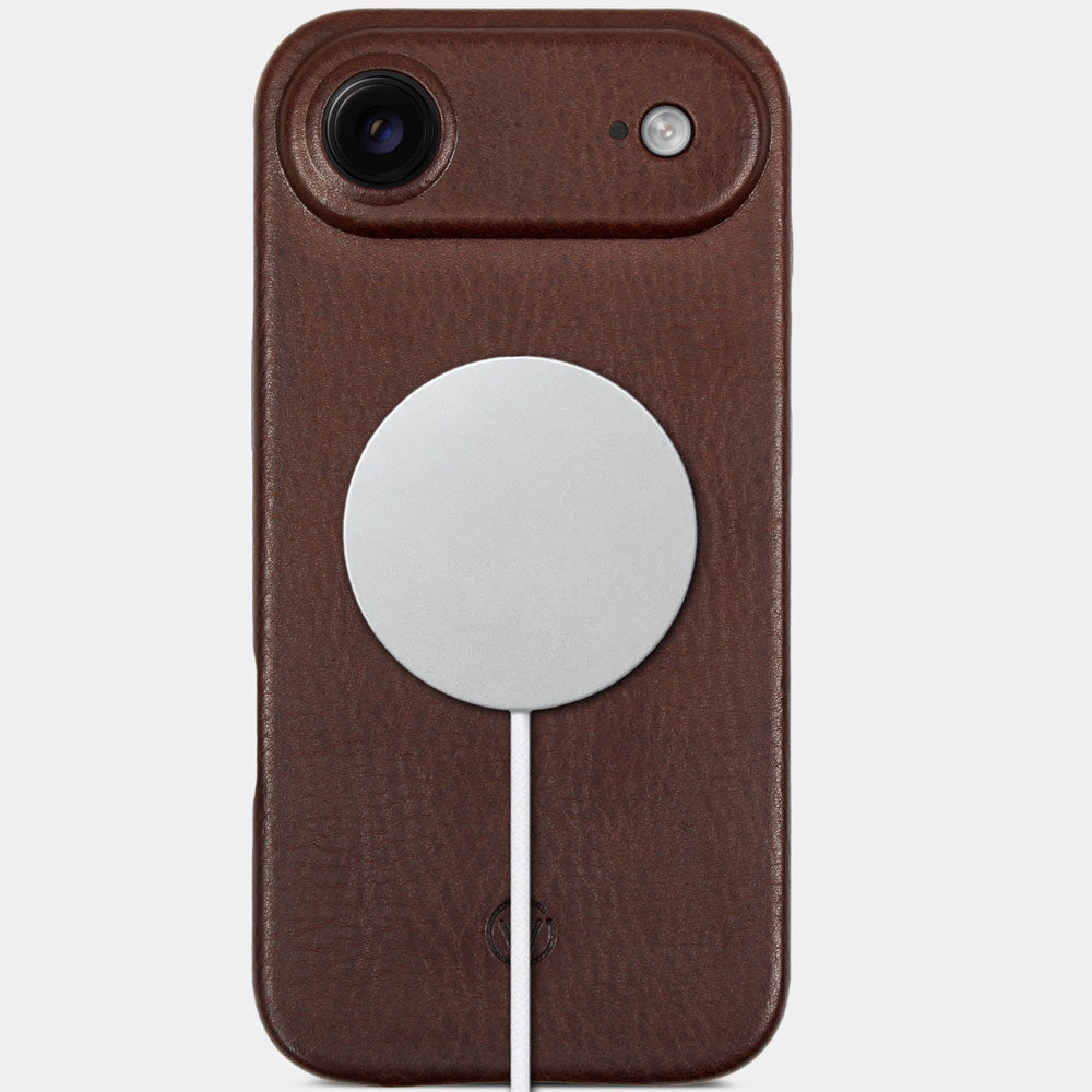 iPhone 17 Air Lederhülle Chocolate Braun – schlankes Design mit MagSafe Funktion