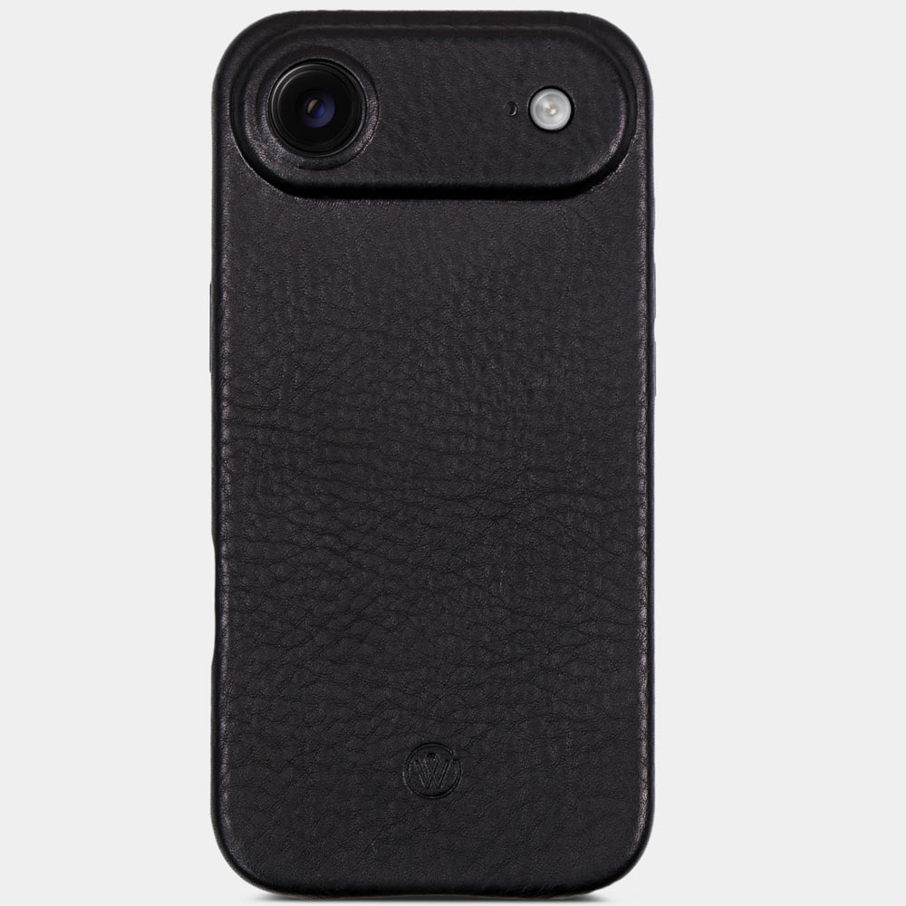 iPhone 17 Air Hülle Leder BRUNO handgefertigt aus italienischem Vachetta Leder