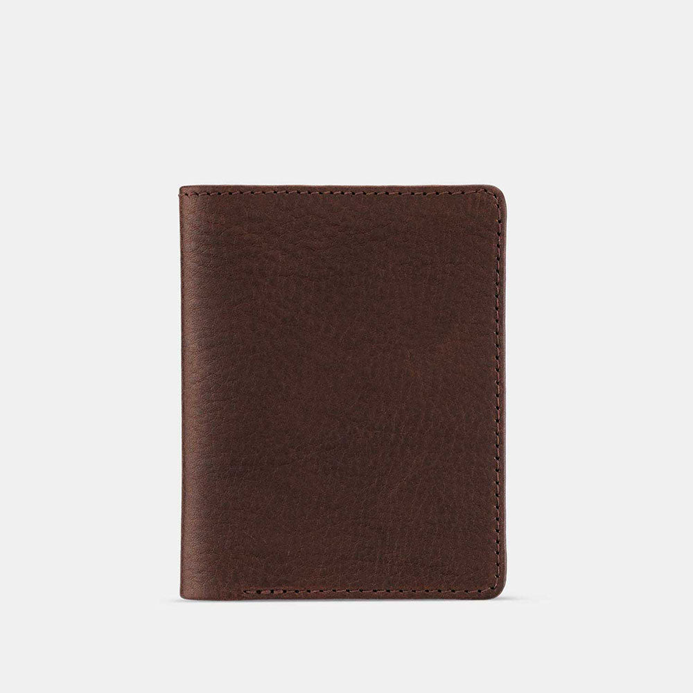 Geldbörse GUSTAV von Goodwilhelm in der Farbe chocolate