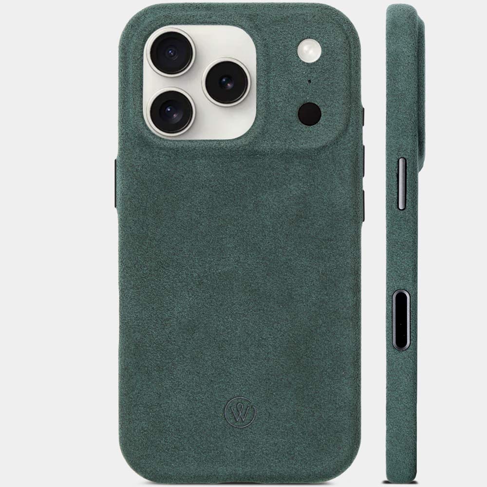 iPhone 17 Air Hülle Alcantara – HUGO - Handgefertigt mit Magsafe kompatibel