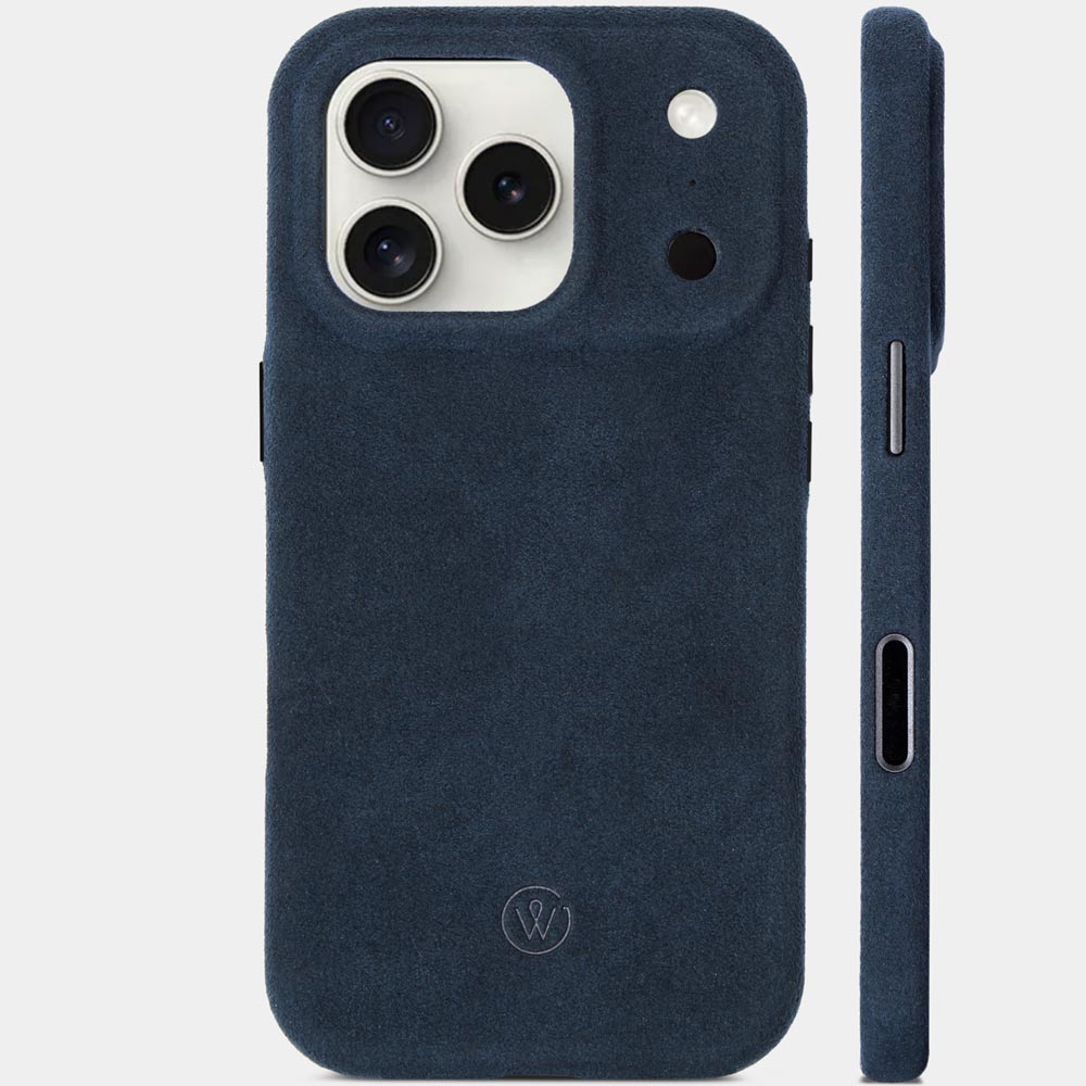 iPhone 17 Air Hülle Alcantara – HUGO - Handgefertigt mit Magsafe kompatibel
