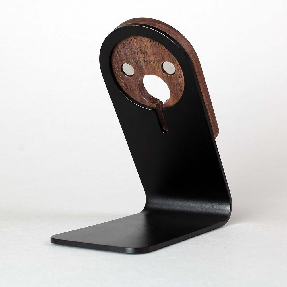 Magsafe Stand made from walnut and aluminium
